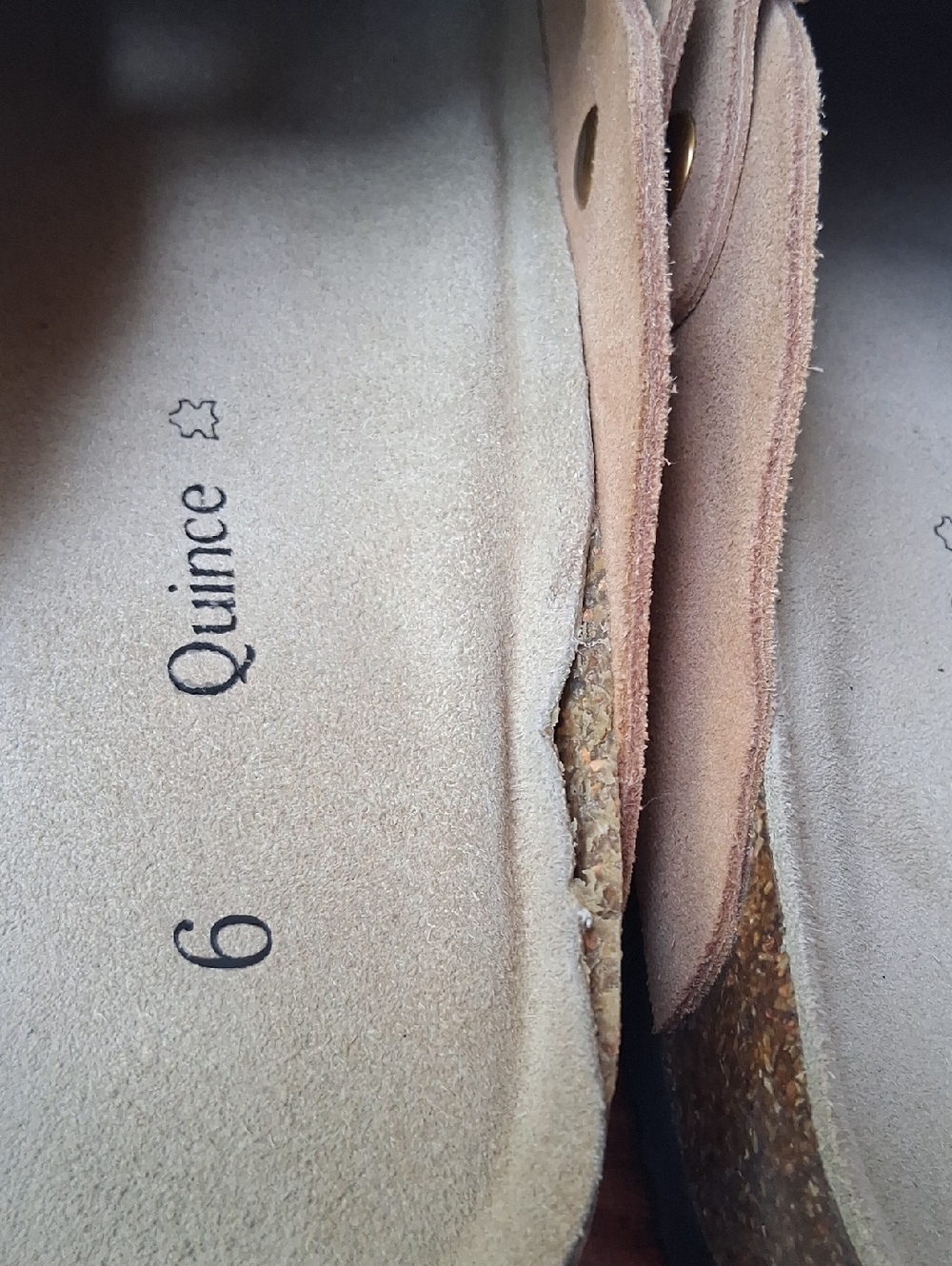"Pre-Loved" Quince Water Repellent Suede Clog Mule Pecan Tan 6 - Picture 13 of 13